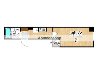 シティパレス21新大宮P-6(1K/2階)の間取り写真
