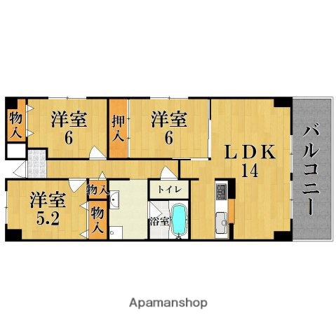 PLENA COURT (3LDK/3階)の間取り写真