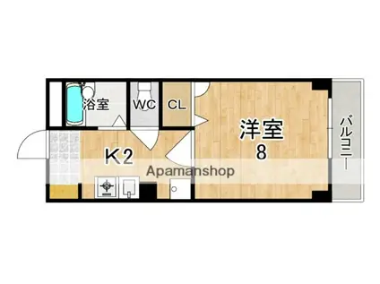 南新町ビル(1K/6階)の間取り写真