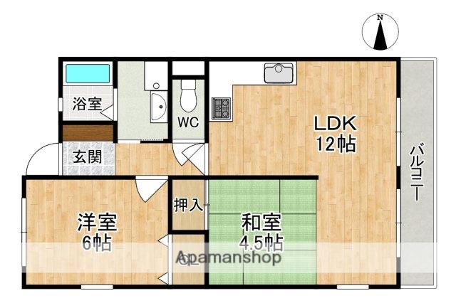 DOMEマツイ(2LDK/3階)の間取り写真