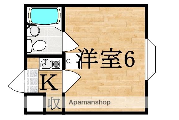 ロイヤル高田(1K/2階)の間取り写真