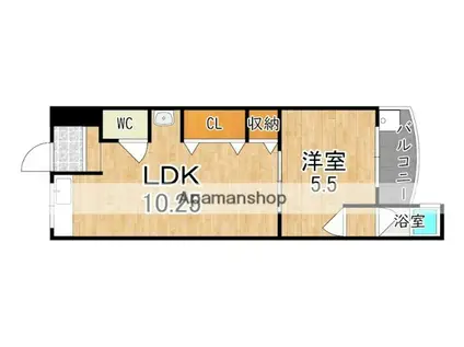 井上マンション(1LDK/4階)の間取り写真