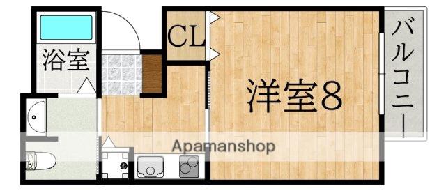 RE-SOUL奈良富雄(1K/1階)の間取り写真