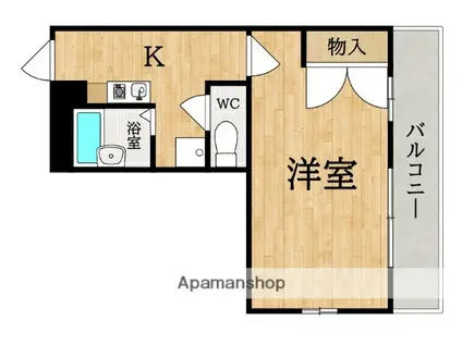 レオパレス大陽壱番館(1K/2階)の間取り写真