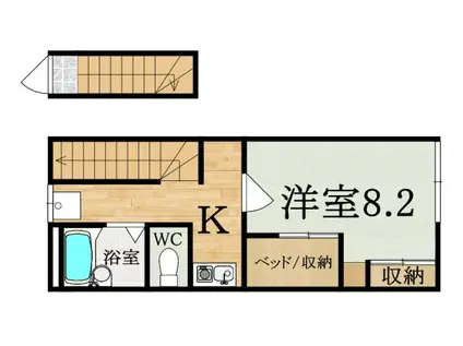 レオパレスSHOW(1K/2階)の間取り写真