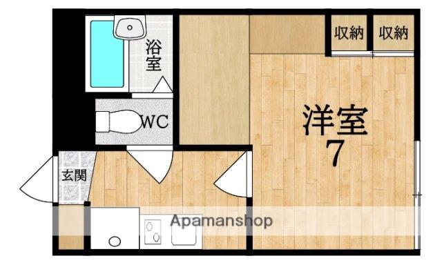 レオパレスシプレ2(1K/2階)の間取り写真