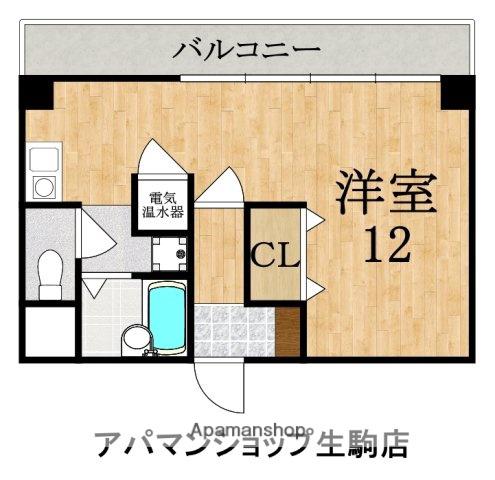 MOIビル(ワンルーム/5階)の間取り写真