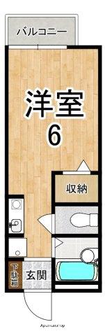 ハイツ ソレイユ(1K/1階)の間取り写真
