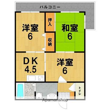 サンモール新大宮(3DK/3階)の間取り写真