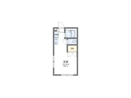 レオパレスカサ(1K/2階)の間取り写真