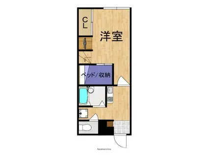 レオパレスビクトアール法隆寺(1K/1階)の間取り写真