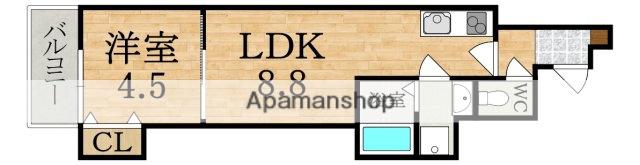 クレアール小泉東I(1LDK/1階)の間取り写真