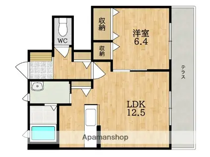 サンプレジール(1LDK/1階)の間取り写真