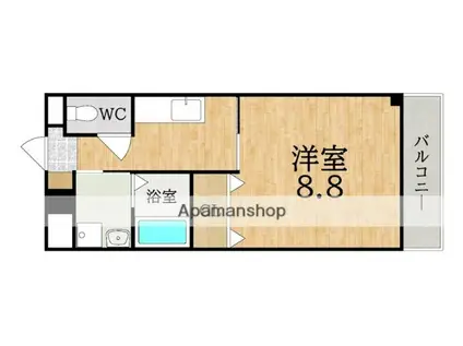 ファサードコイズミ(1K/2階)の間取り写真