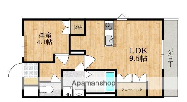 ヴィンテージウッズ(1LDK/2階)の間取り写真