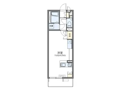 レオネクストコミンチャーレ九条(ワンルーム/2階)の間取り写真