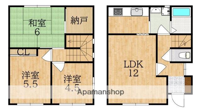 グリーンヒルC(3LDK)の間取り写真