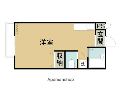 コーポフレンドリー7(ワンルーム/1階)の間取り写真
