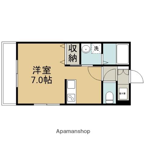 セルシオール千代水(1K/2階)の間取り写真