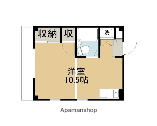 マンションラグ(ワンルーム/3階)の間取り写真
