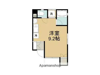 エルダンジュ(ワンルーム/1階)の間取り写真