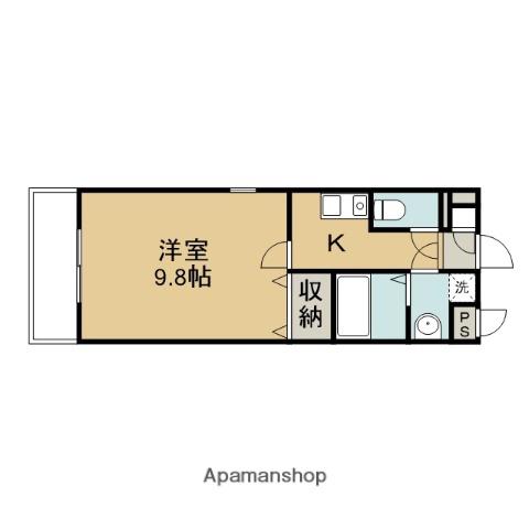 アビテ明徳(1K/2階)の間取り写真