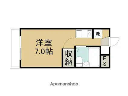 さくらマンション(ワンルーム/3階)の間取り写真