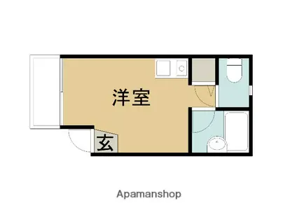 メゾン・イーサー(ワンルーム/1階)の間取り写真