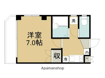 マンション光(1K/3階)の間取り写真