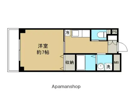 プリマベーラ(1K/1階)の間取り写真