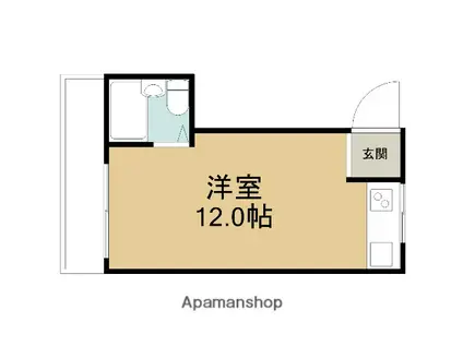 カーム松並(ワンルーム/2階)の間取り写真