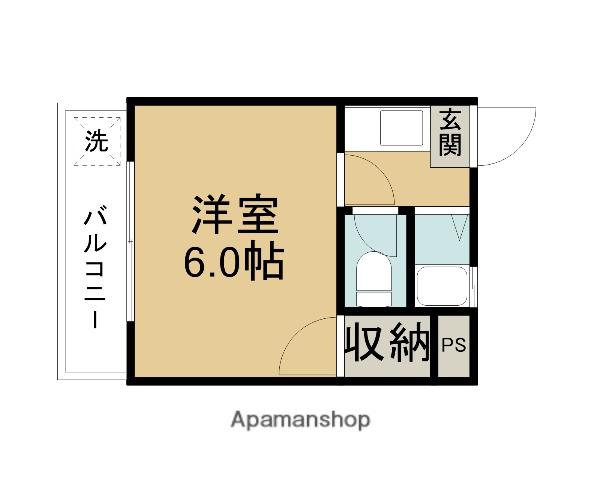 ロジュマンA(1K/2階)の間取り写真