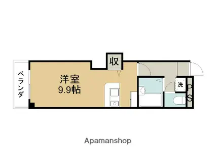 サザンセレスト(ワンルーム/4階)の間取り写真