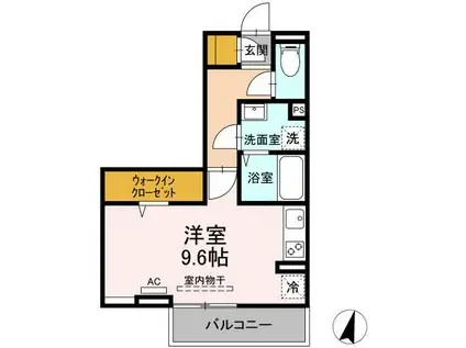 富士マンション2(ワンルーム/3階)の間取り写真