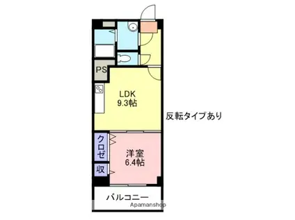 PRESENCEⅡ(1LDK/10階)の間取り写真