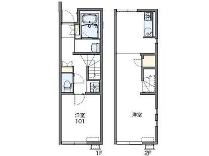 レオネクストMYAN 参番館(1LDK/1階)の間取り写真