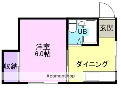 コーポNTA(1DK/1階)の間取り写真