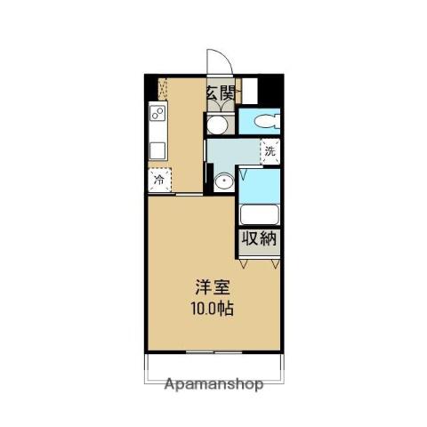 メゾンたまち(1K/2階)の間取り写真