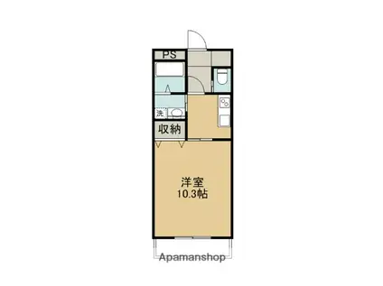 エクセレント プレイス(1K/3階)の間取り写真