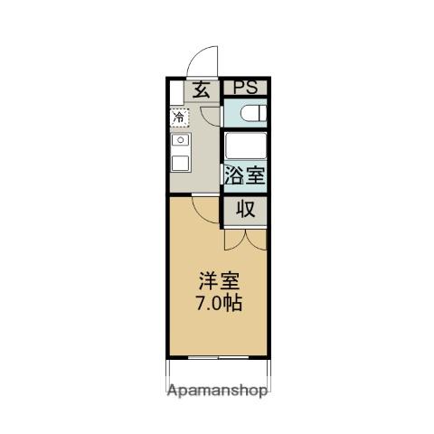 Fハウス(1K/1階)の間取り写真