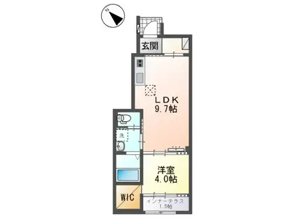 F・I・D(1LDK/1階)の間取り写真