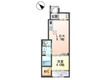 F・I・D(1LDK/1階)の間取り写真