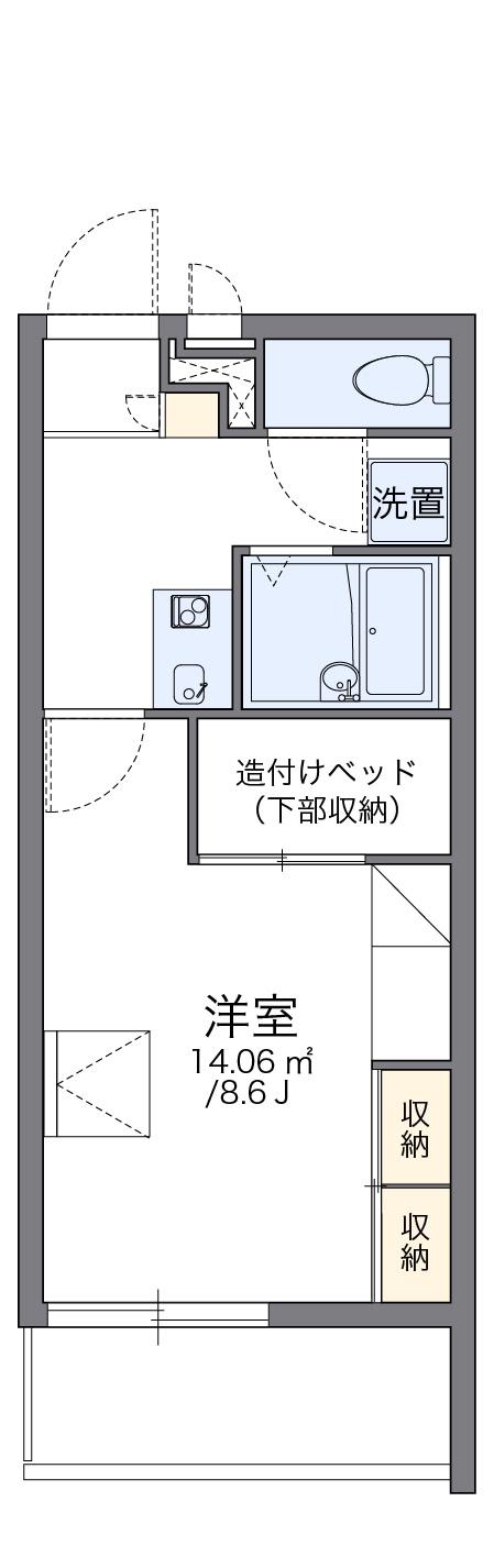 レオパレス出雲(1K/2階)の間取り写真