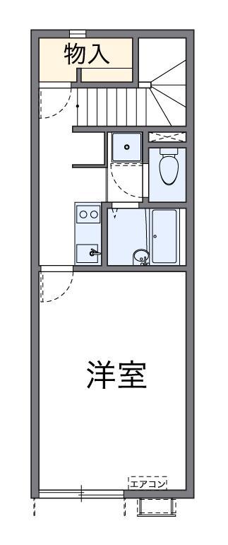 レオネクスト楓(1K/2階)の間取り写真