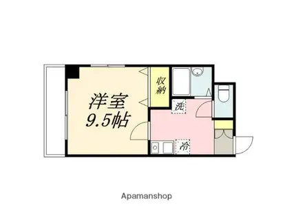 PALAZZOWAKO(1K/5階)の間取り写真