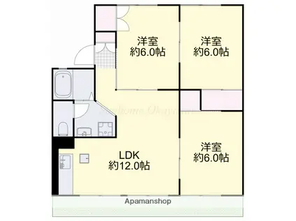 第2アネックス(3LDK/1階)の間取り写真
