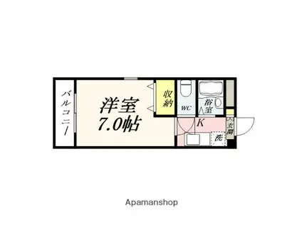 入江第二ビル(1K/3階)の間取り写真