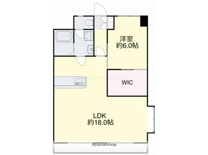 さつきマンション(1LDK/2階)の間取り写真