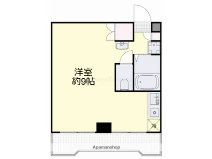 グランヴェール天神(ワンルーム/5階)の間取り写真