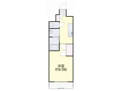 大供Aマンション(1K/2階)の間取り写真